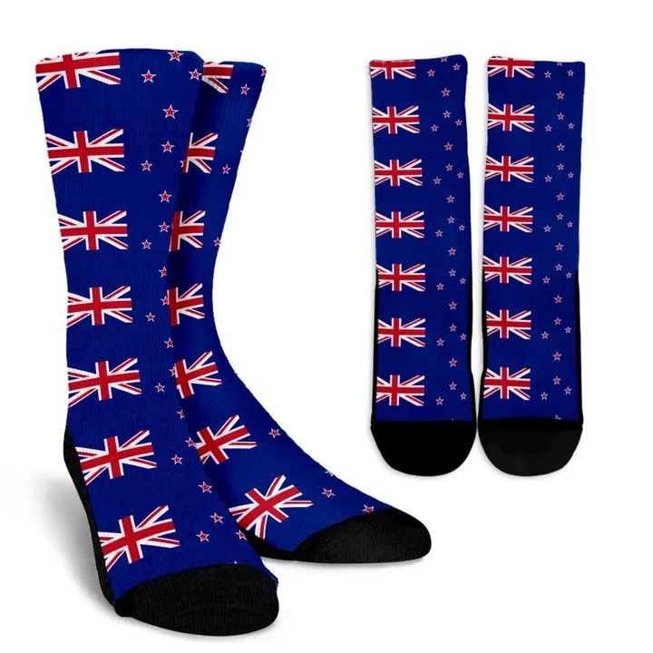 New Zealand Flag Crew Socks K4 | 1sttheworld.com