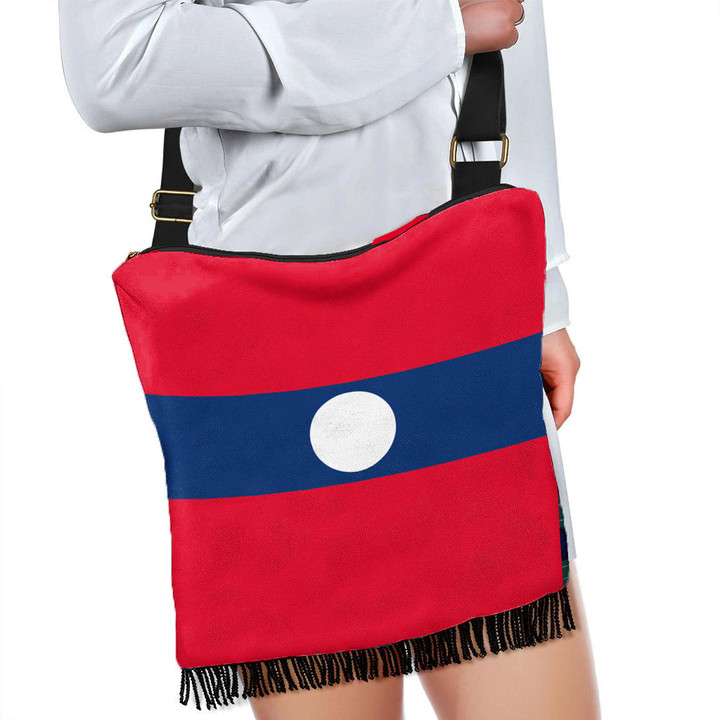 1sttheworld Bag - Flag of Laos Crossbody Boho Handbag A7 | 1sttheworld