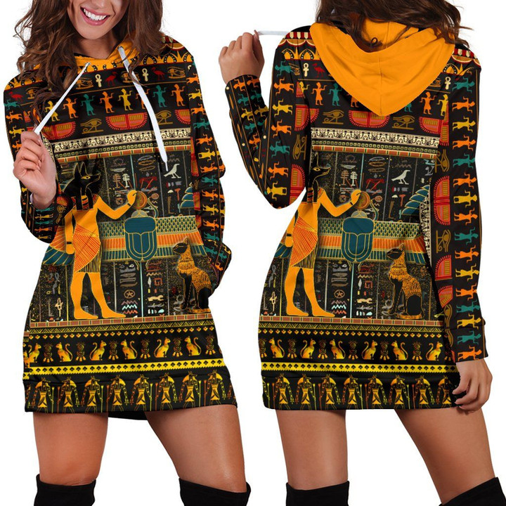 Egypt Pride Women's Hoodie Dress - BN21 | 1sttheworld.com
