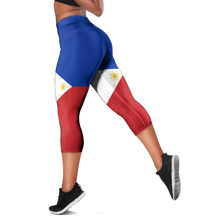 1sttheworld Capris Leggings - Flag of Philippines Capris Leggings A7 | 1sttheworld