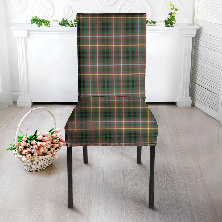 1sttheworld Dining Chair Slip Cover - Buchanan Hunting Tartan Dining Chair Slip Cover A7 | 1sttheworld