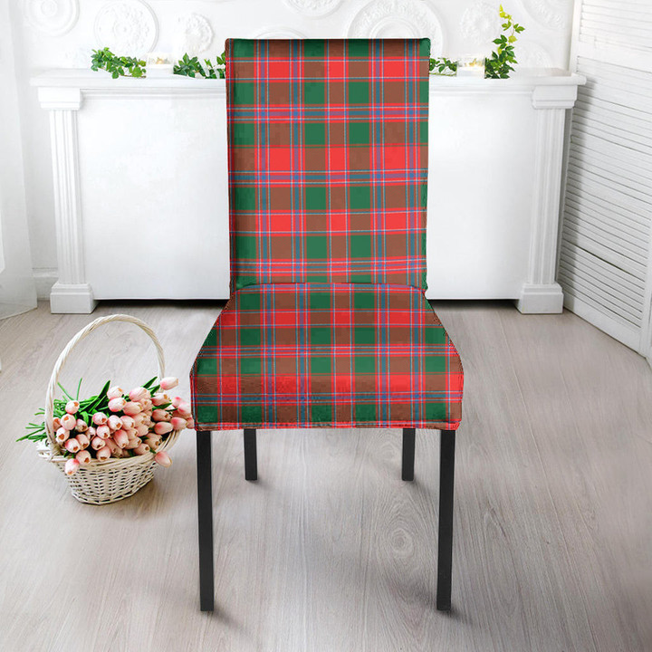 1sttheworld Dining Chair Slip Cover - Dalziel Modern Tartan Dining Chair Slip Cover A7 | 1sttheworld