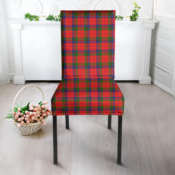 1sttheworld Dining Chair Slip Cover - Nicolson Modern Tartan Dining Chair Slip Cover A7 | 1sttheworld