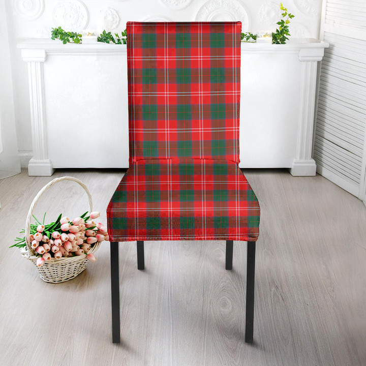 1sttheworld Dining Chair Slip Cover - Chisholm Modern Tartan Dining Chair Slip Cover A7 | 1sttheworld