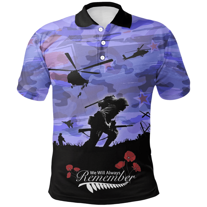 Anzac Day 2021 We Will Always Remember , Polo Shirt