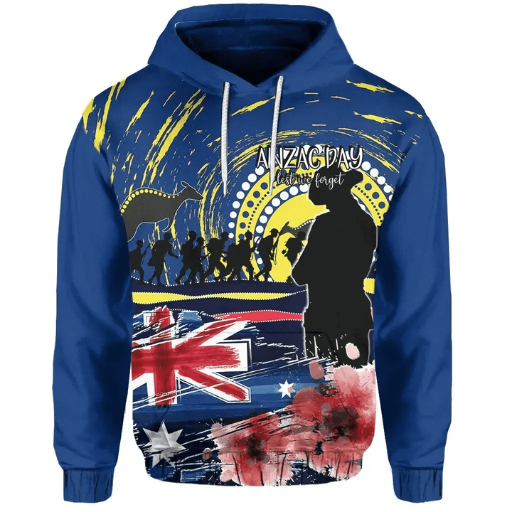 Australia Hoodie Anzac Day Lest We Forget No.1