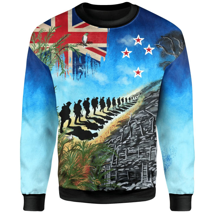 New Zealand Anzac Day Sweatshirt, New Zealand Lest We Forget