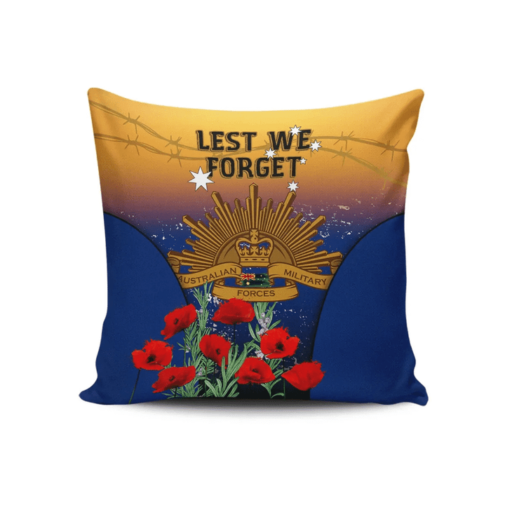 Australia Anzac Day Pillow Case, Anzac Lest We Forget Poppy Rosemary A02