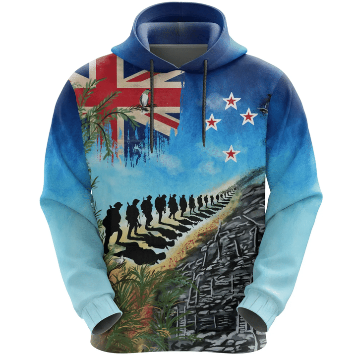 New Zealand Anzac Day Hoodie, New Zealand Lest We Forget