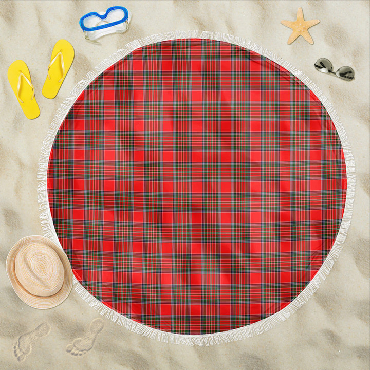 1sttheworld Blanket - MacBean Modern Tartan Beach Blanket A7 | 1sttheworld