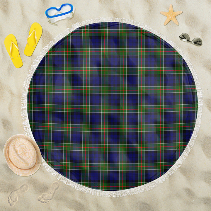 1sttheworld Blanket - Colquhoun Modern Tartan Beach Blanket A7 | 1sttheworld