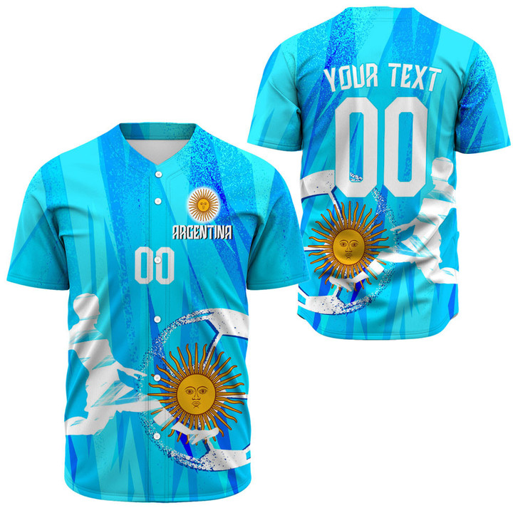 1sttheworld Clothing - (Custom) Argentina Football Fan - Baseball Jerseys A7 | 1sttheworld