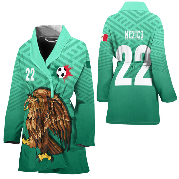 1sttheworld Clothing - Mexico Soccer Jersey Style - Bath Robe A95 | 1sttheworld