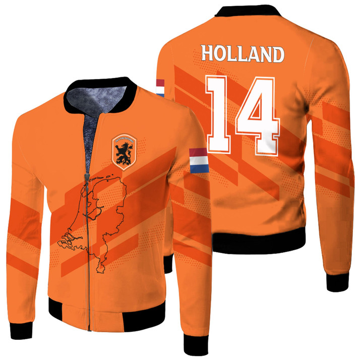 1sttheworld Clothing - Netherlands Special Soccer Jersey Style - Fleece Winter Jacket A95 | 1sttheworld