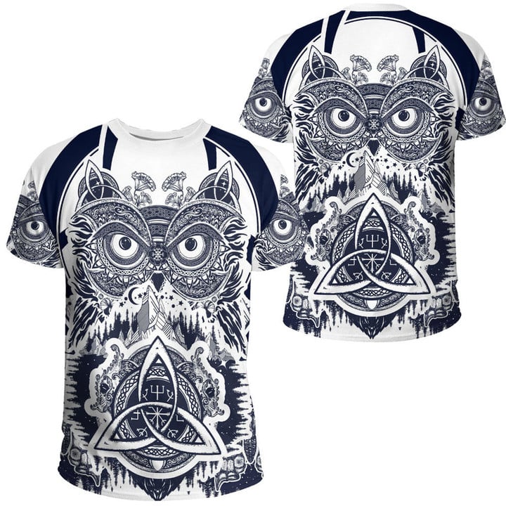 Viking Owl Celtic T-shirt A35 | 1sttheworld