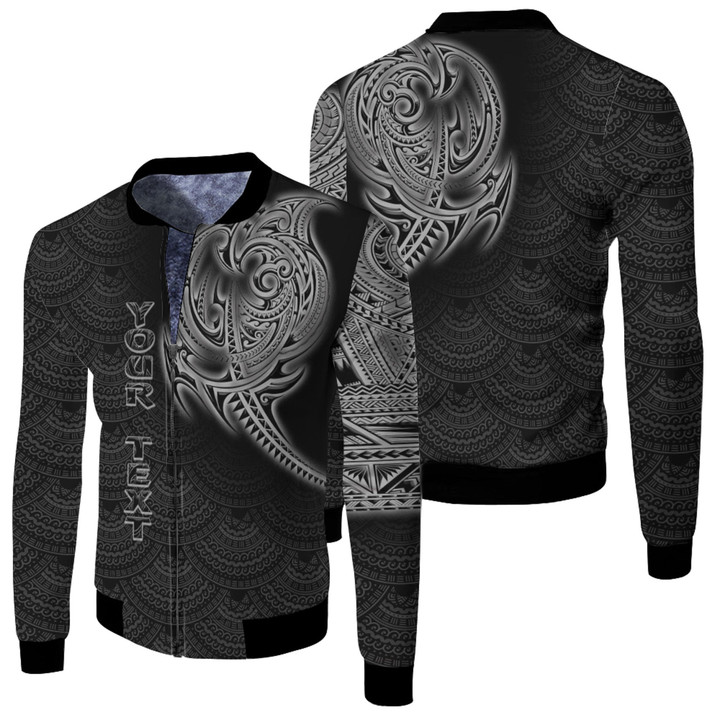1sttheworld Clothing - Maori Dolphin Fleece Winter Jacket A95 | 1sttheworld