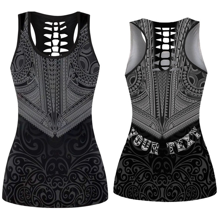 1sttheworld Clothing - Maori Neck And Arm Hollow Tank Top A95 | 1sttheworld