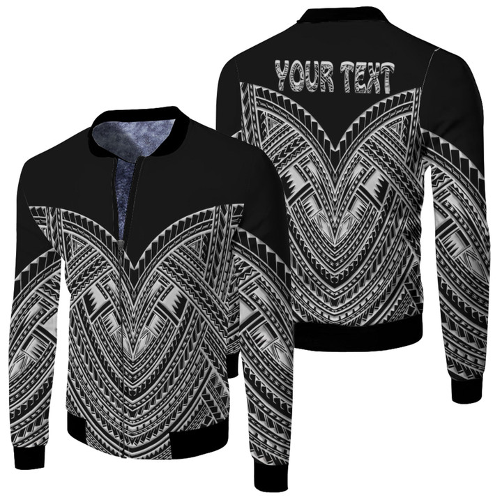1sttheworld Clothing - Maori Pattern Fleece Winter Jacket A95 | 1sttheworld