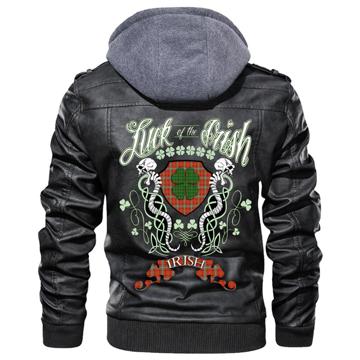 1sttheworld Clothing - Morrison Red Ancient Tartan Luck of the Irish A35