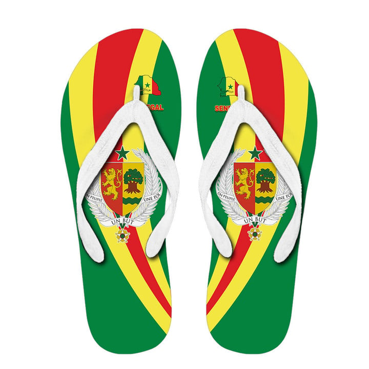 1sttheworld Flip Flop - Senegal Special Flag Flip Flop A35