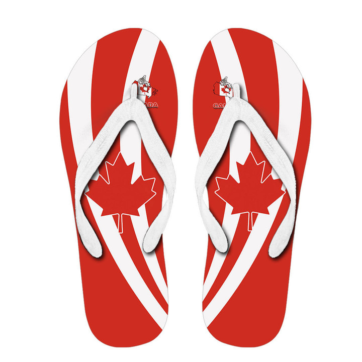1sttheworld Flip Flop - Canada Special Flag Flip Flop A35