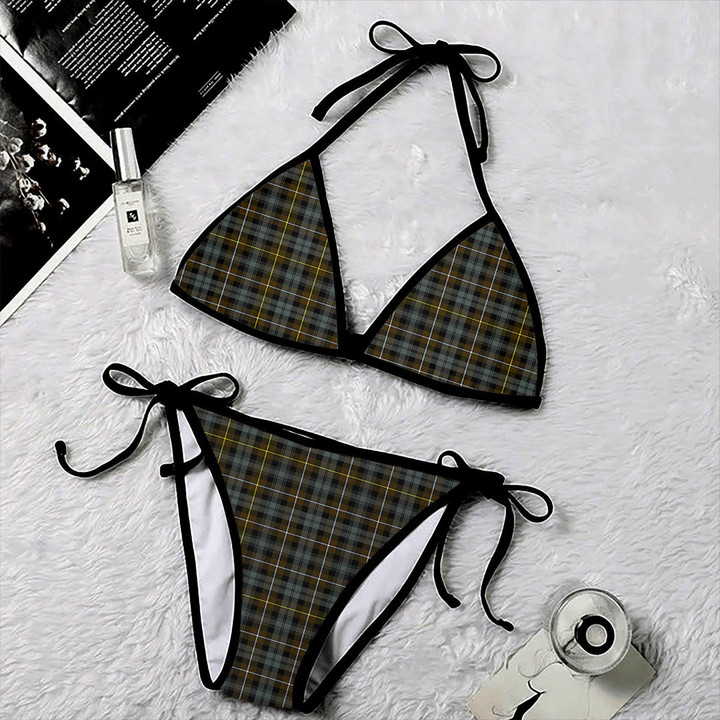 1sttheworld Clothing - Campbell Argyll Weathered Tartan 2 Piece Bikini A35