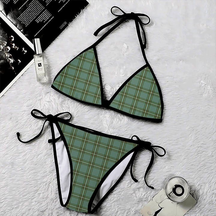 1sttheworld Clothing - Kelly Dress Tartan 2 Piece Bikini A35