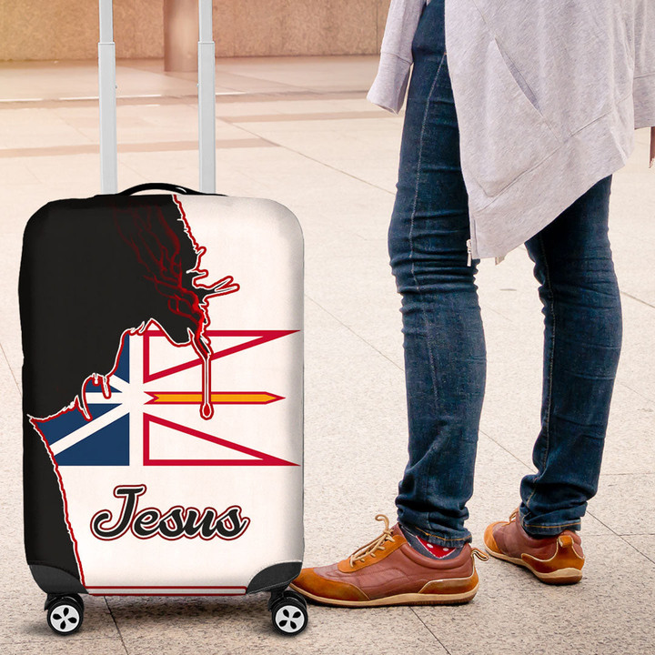 1sttheworld Luggage Cover - Canada Of Newfoundland And Labrador Jesus Luggage Cover A7 | 1sttheworld