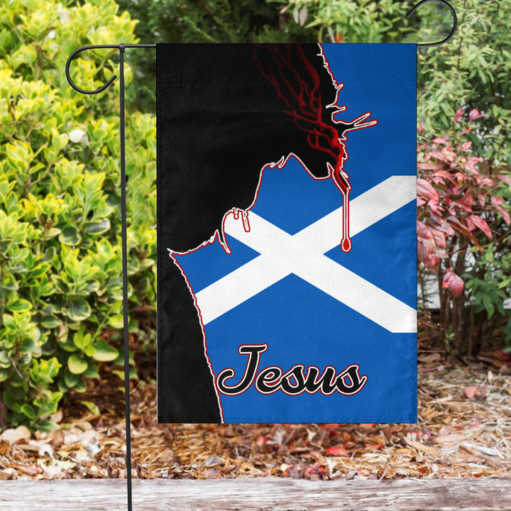 1sttheworld Flag - Scotland Jesus Flag A7 | 1sttheworld