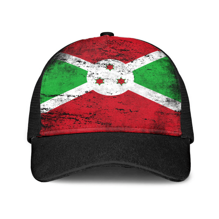 1sttheworld Cap - Burundi Mesh Back Cap - Special Grunge Style A7 | 1sttheworld