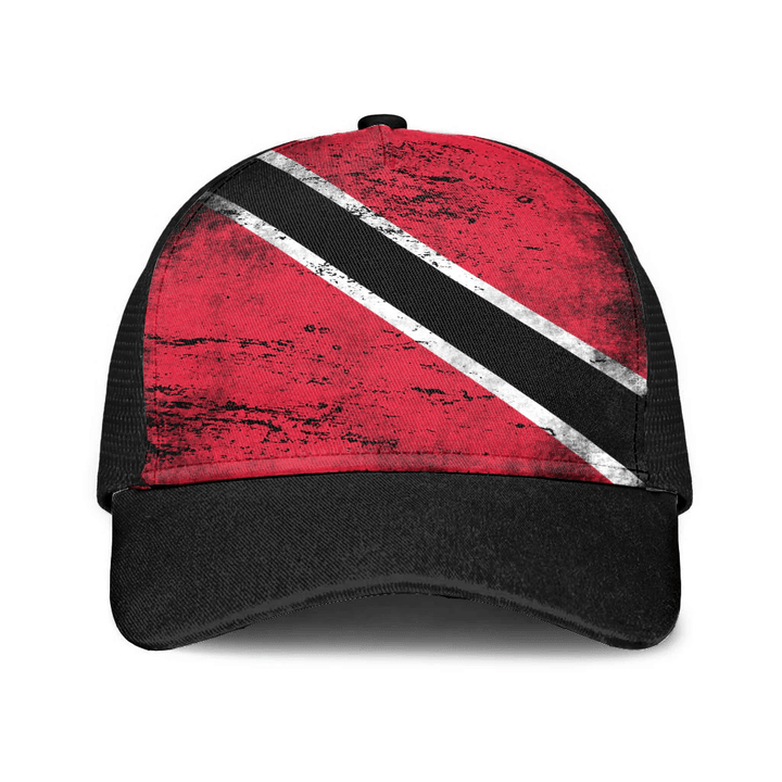 1sttheworld Cap - Trinidad And Tobago Mesh Back Cap - Special Grunge Style A7 | 1sttheworld