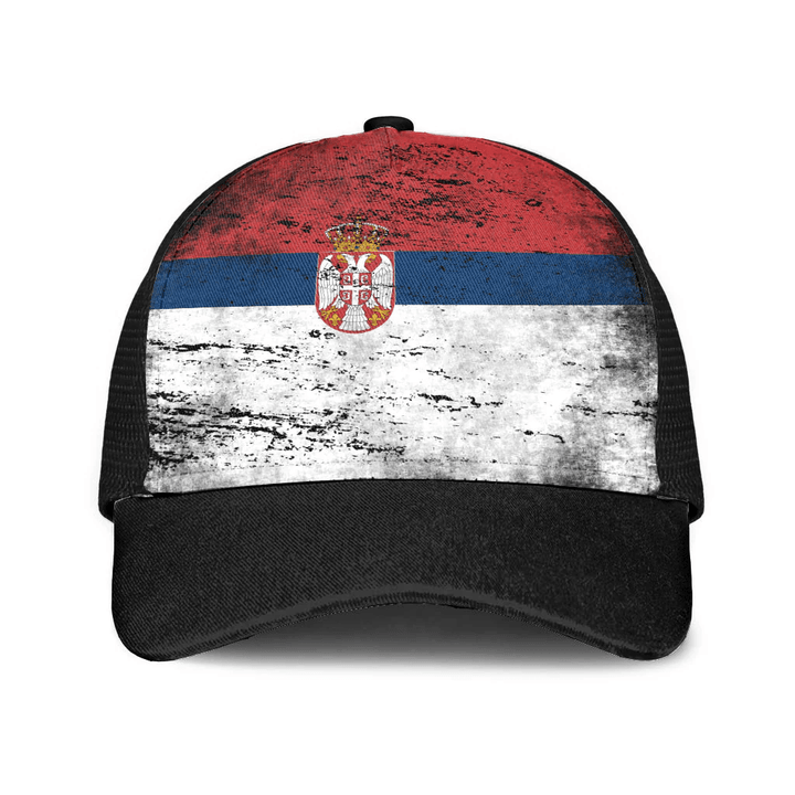 1sttheworld Cap - Serbia Mesh Back Cap - Special Grunge Style A7 | 1sttheworld