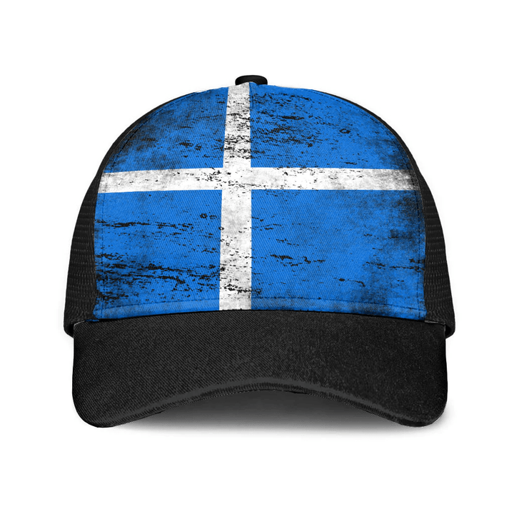 1sttheworld Cap - Scotland Shetland Mesh Back Cap - Special Grunge Style A7 | 1sttheworld