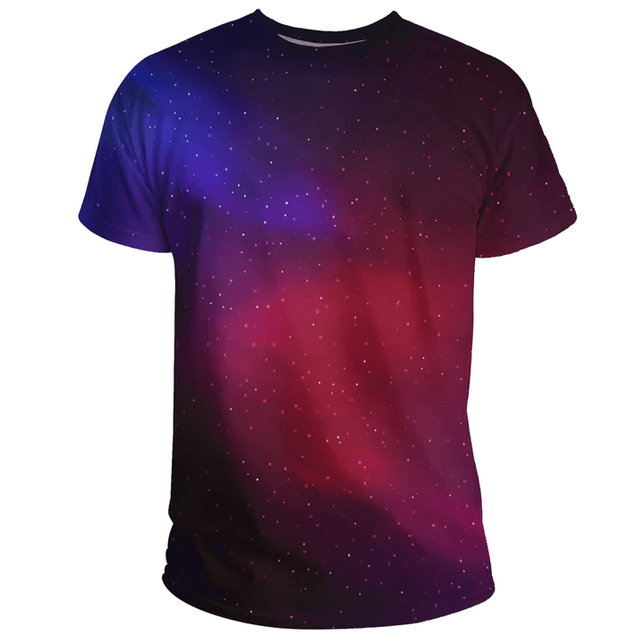 1sttheworld Clothing - Abstract Cosmic Background With Stars T-shirt Galaxy A35