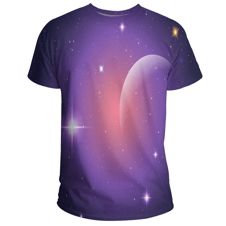 1sttheworld Clothing - Gradient Galaxy Background T-shirt Galaxy A35