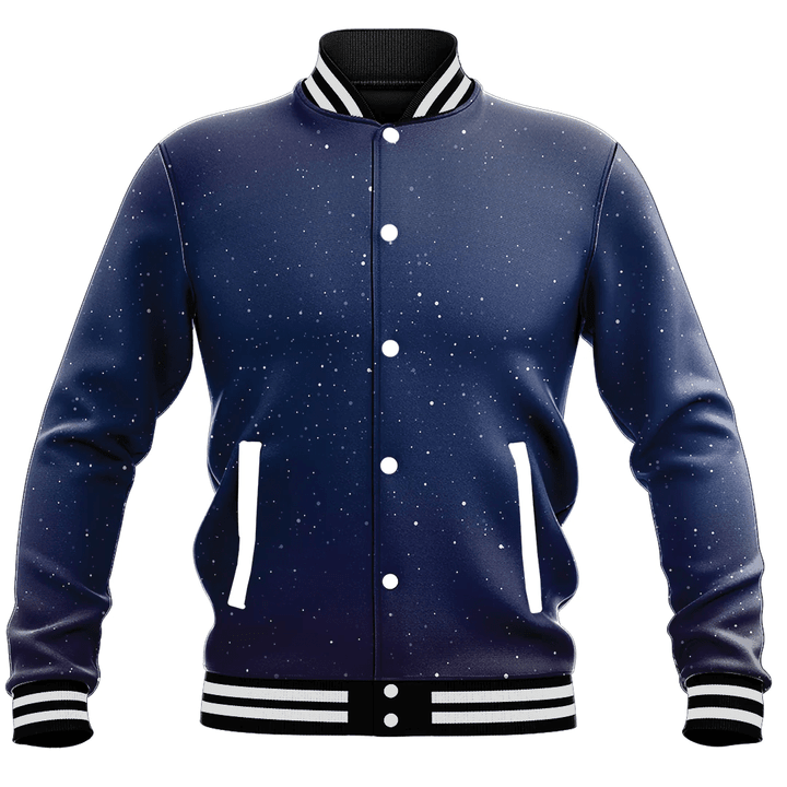 1sttheworld Clothing - Star Universe Background,Stardust In Deep Universe,Milky Way Galaxy Baseball Jacket Galaxy A35