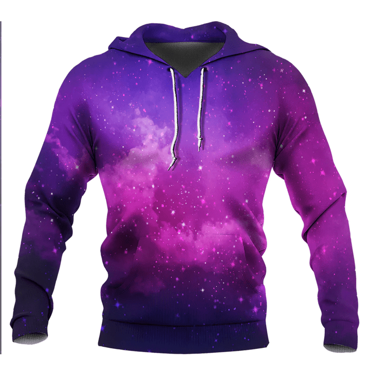 1sttheworld Clothing - Watercolor Galaxy Background Hoodie Galaxy A35