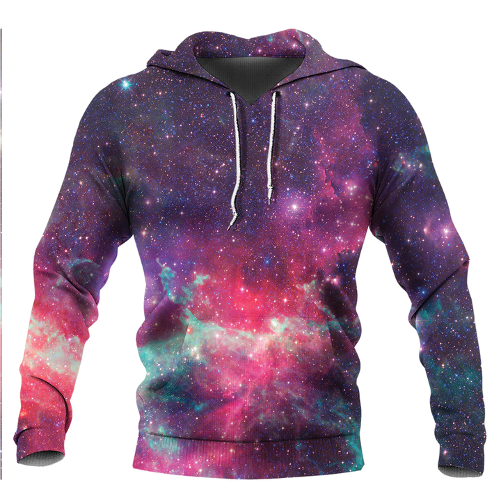1sttheworld Clothing - Endless Universe With Stars And Galaxies In Outer Space.Cosmos Art Hoodie Galaxy A35