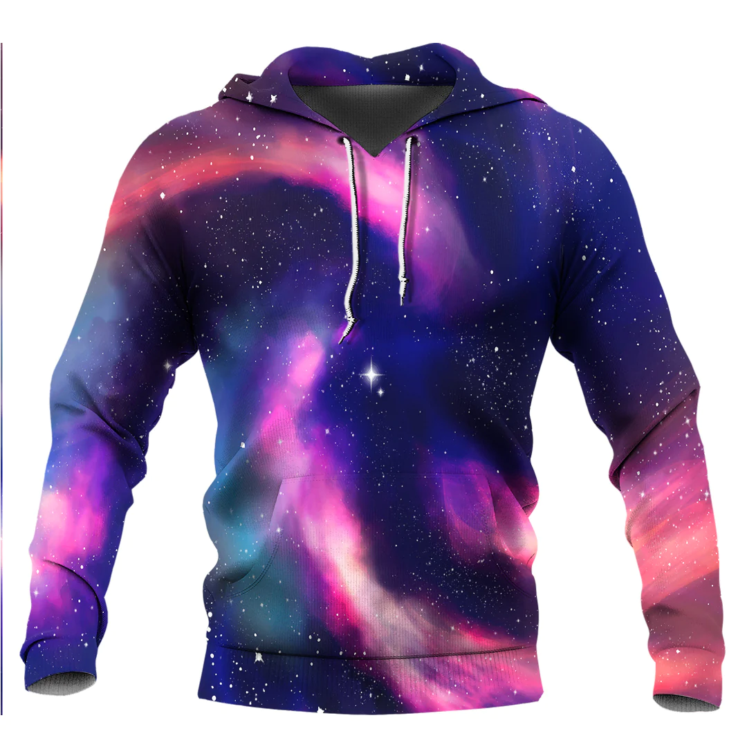 1sttheworld Clothing - Abstract Galaxy Background Hoodie Galaxy A35