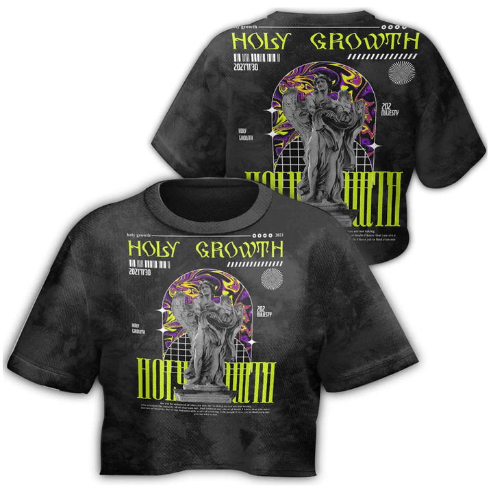 1sttheworld Clothing - Holy Growth - Croptop T-shirt A7 | 1sttheworld