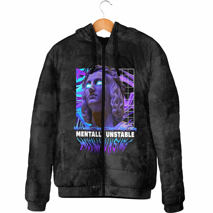 1sttheworld Clothing - Mentally Unstable - Hooded Padded Jacket A7 | 1sttheworld