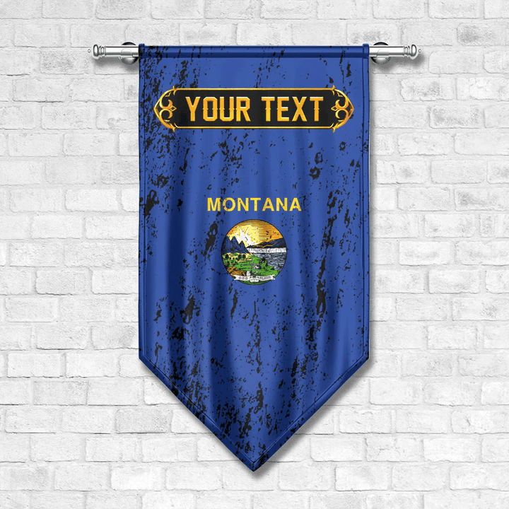 1sttheworld Gonfalon - Flag Of Montana 1905 - 1981 Gonfalon - Special Grunge Style A7 | 1sttheworld