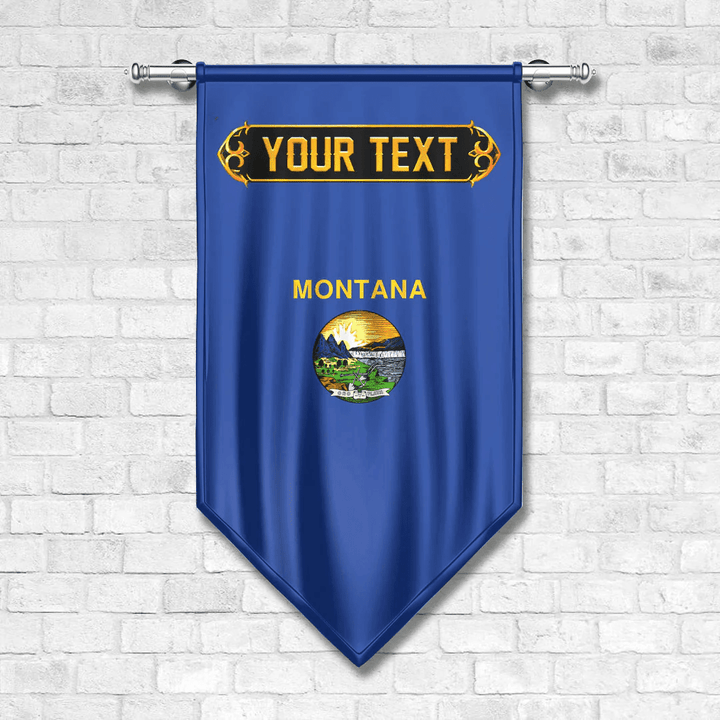 1sttheworld Gonfalon - Flag Of Montana 1905 - 1981 Gonfalon A7 | 1sttheworld