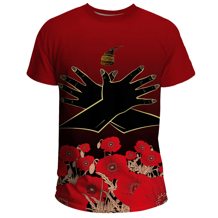 Albania Flag Double Eagle Hand T-Shirt A15
