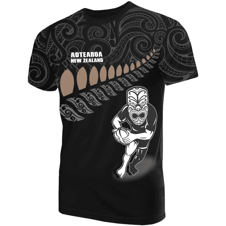 New Zealand T-shirt Rugby Warrior A11