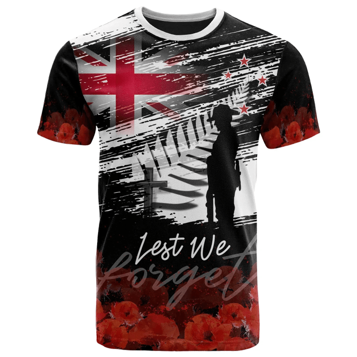 New Zealand Anzac T-Shirts - Remembrance Day Lest We Forget - BN23