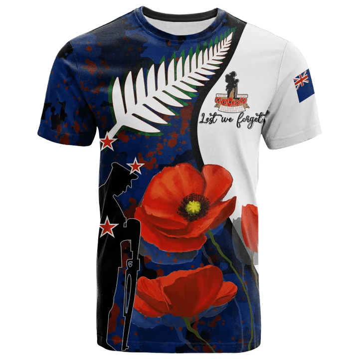 New Zealand Anzac Day T-Shirt Lest we forget 24