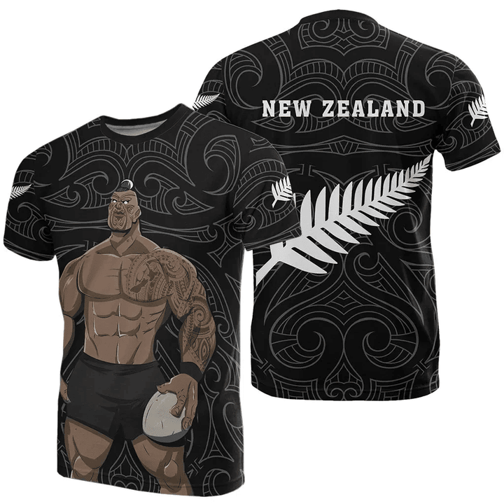 New Zealand Warrior Fighter Maori T-Shirt J1