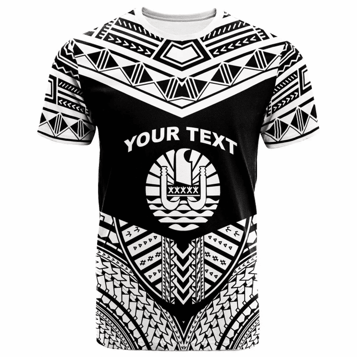 Tahiti Custom Personalised - T- Shirt - Tribal Pattern Cool Style White Color - BN20