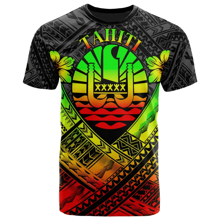 Tahiti Polynesian T-Shirts - Tahiti Reggae Seal Camisole Hibiscus Style - BN18